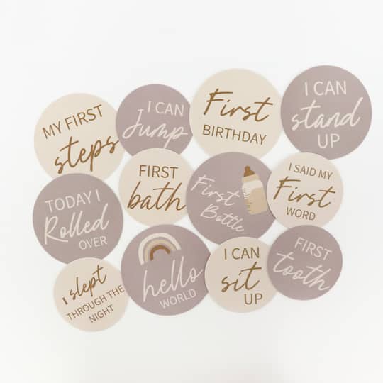 Baby Milestones Die Cut Stickers by Recollections™